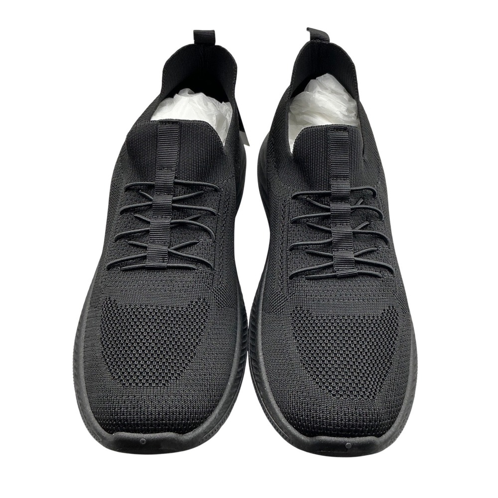 Akademiks Flux-01 Mens Sneakers Triple Black Knit Athletic Running Shoes Size 11